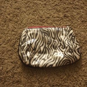 Makeup bag zebra print